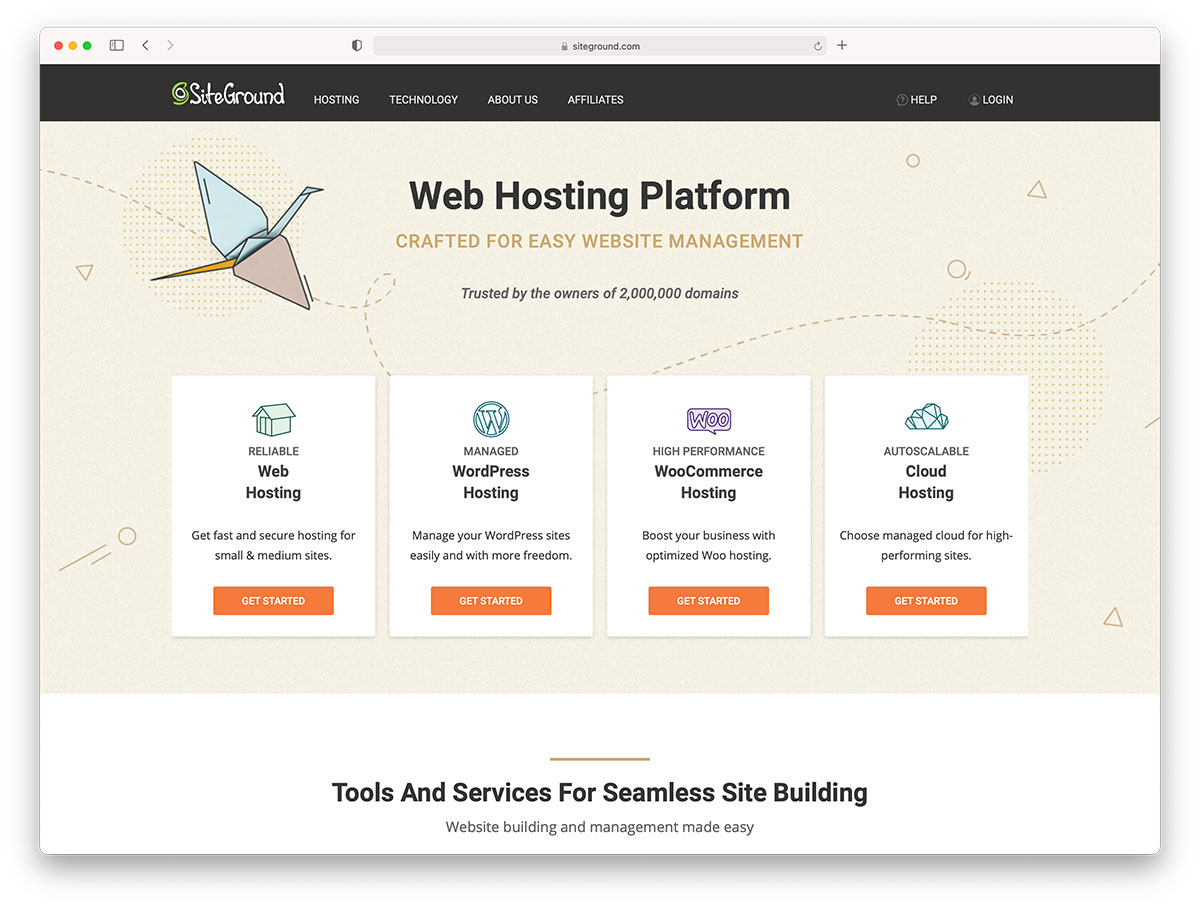 siteground - wordpress hosting