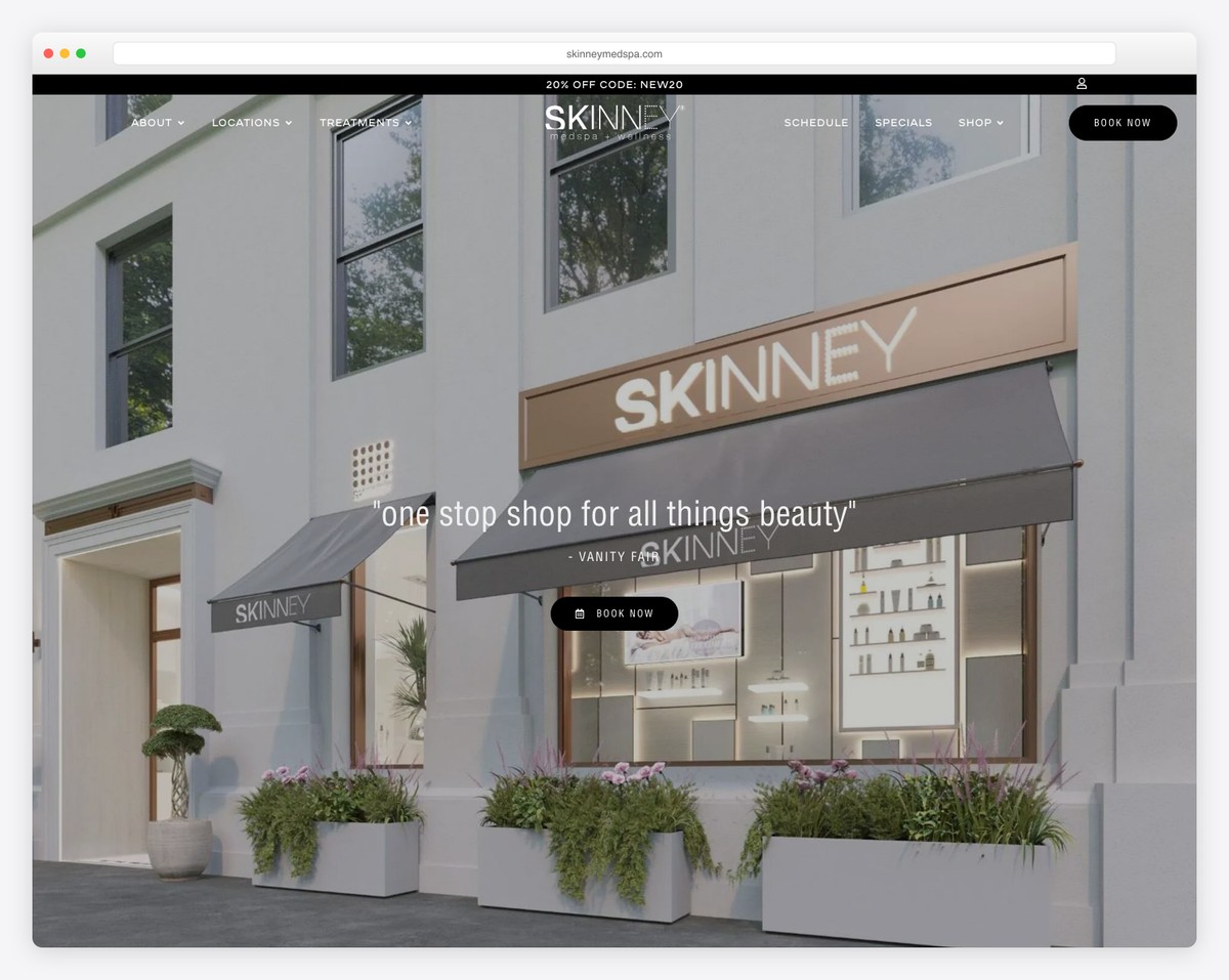 skinney medspa website