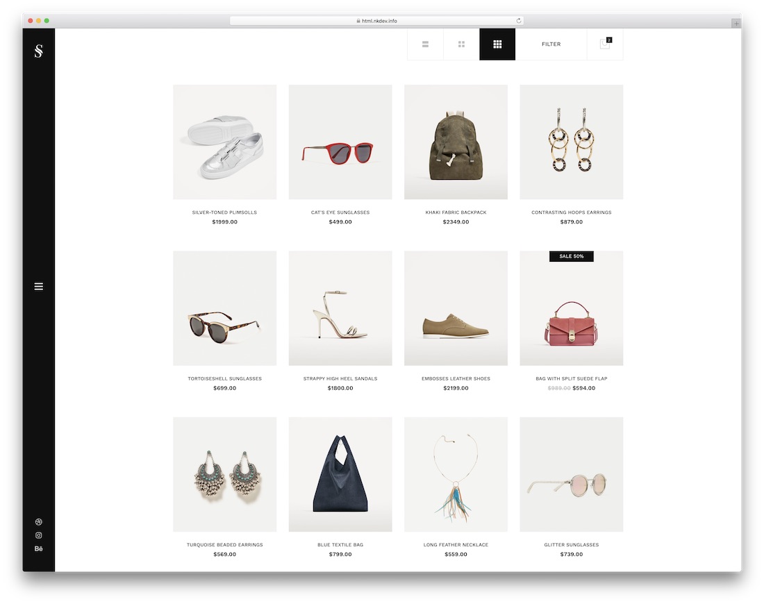 skylith ecommerce website template