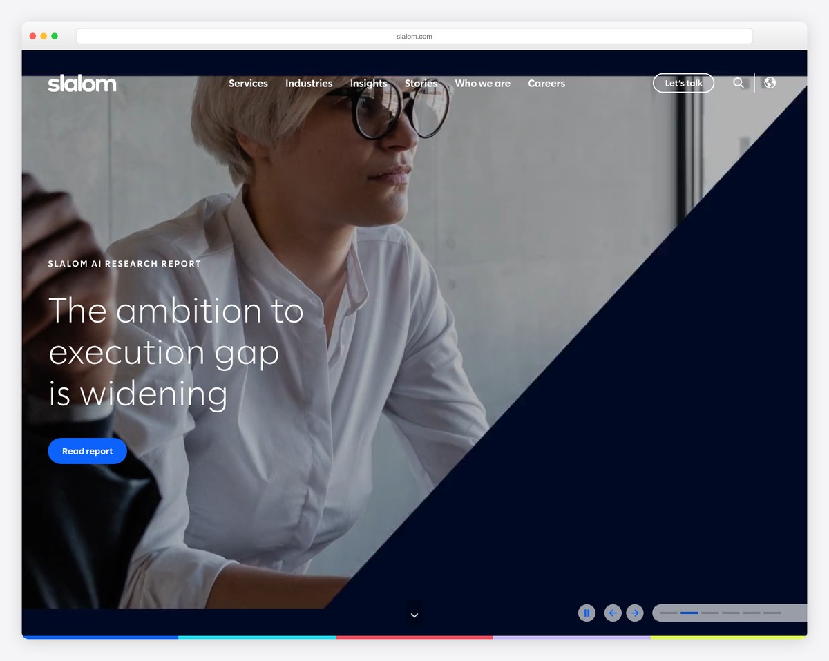 slalom consulting website example