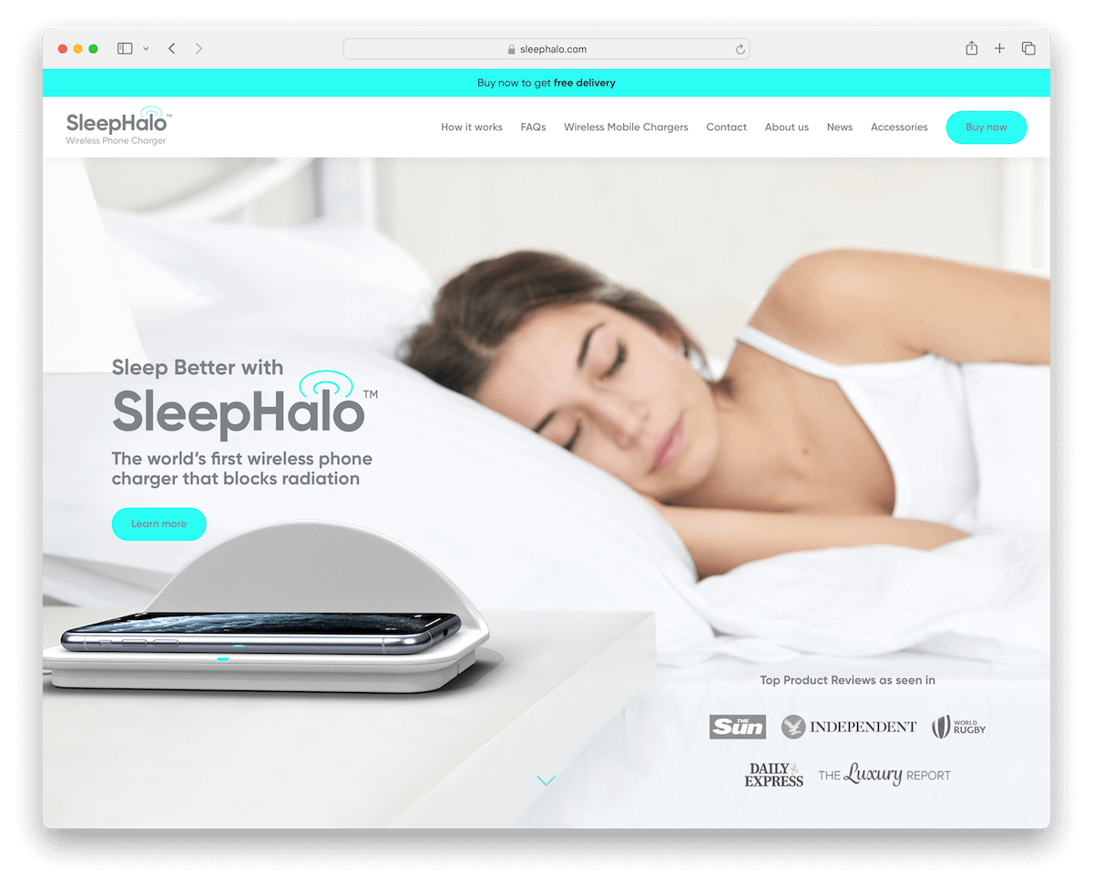 sleephalo - mobile phone accessory store made with WooCommerce