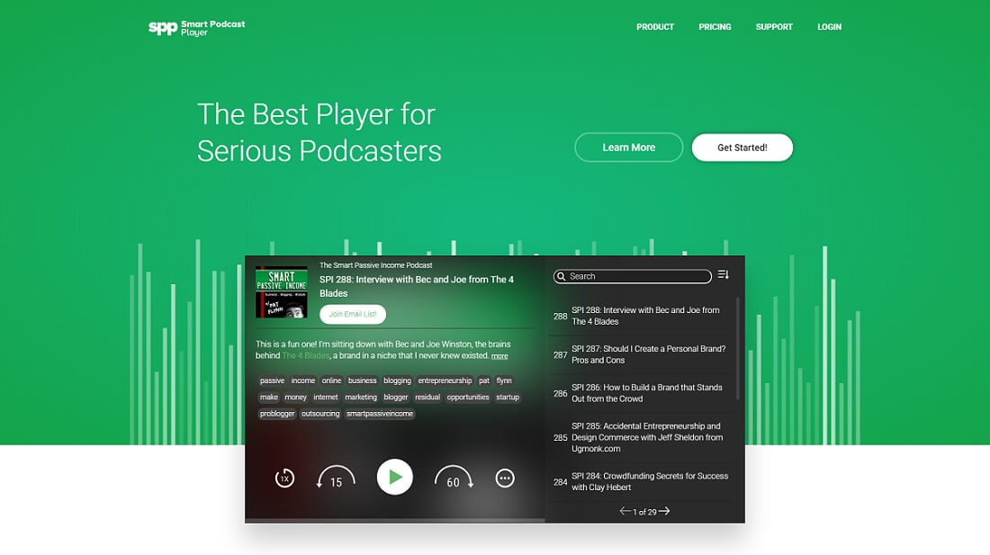 smart podcast player