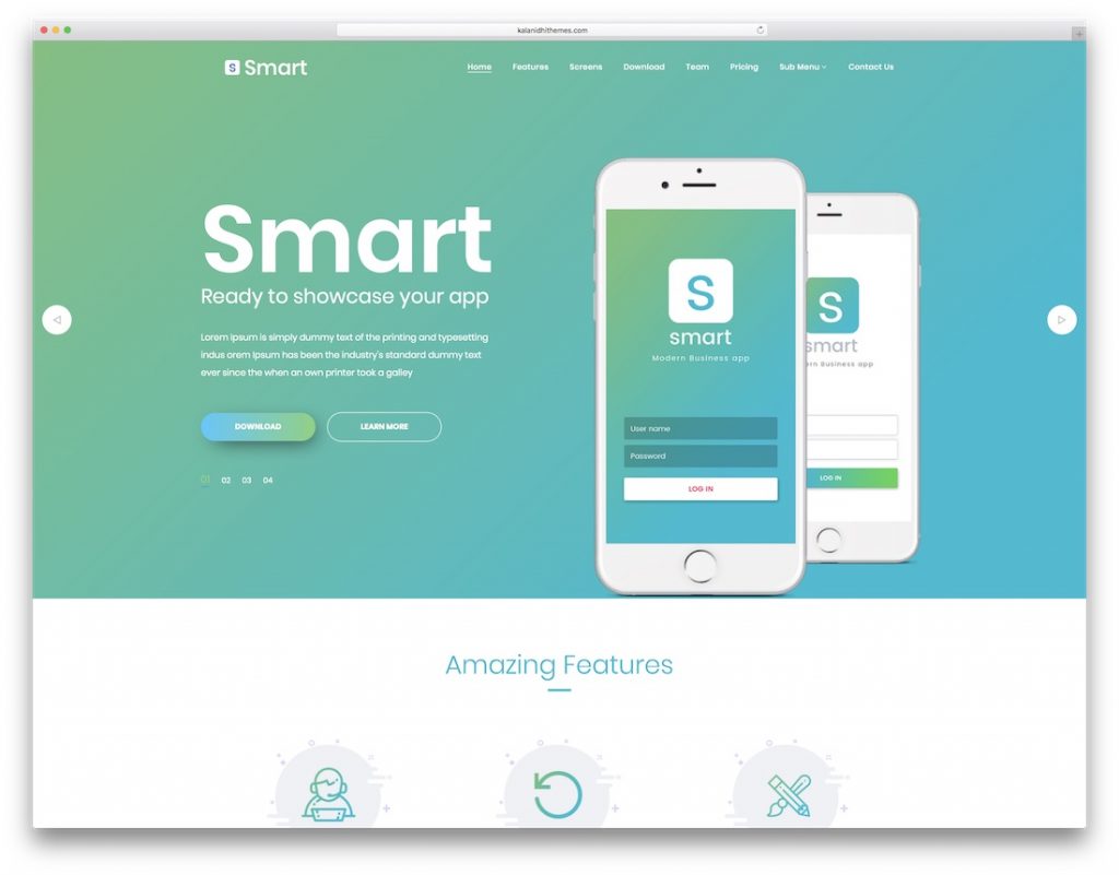 10 Technology Website Templates For Apps & Software 2019 - Best Free ...