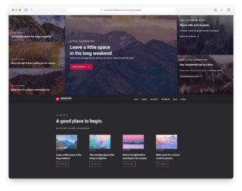 Smashed website template