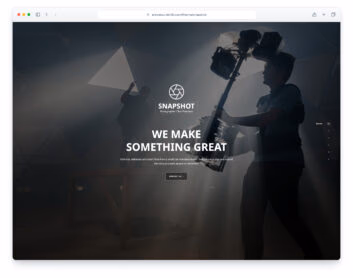 Snapshot website template