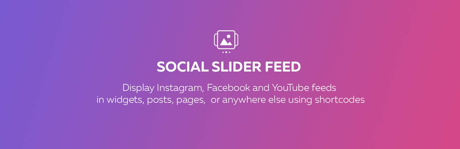 Social slider feed for displaying Instagram posts on your WordPress website