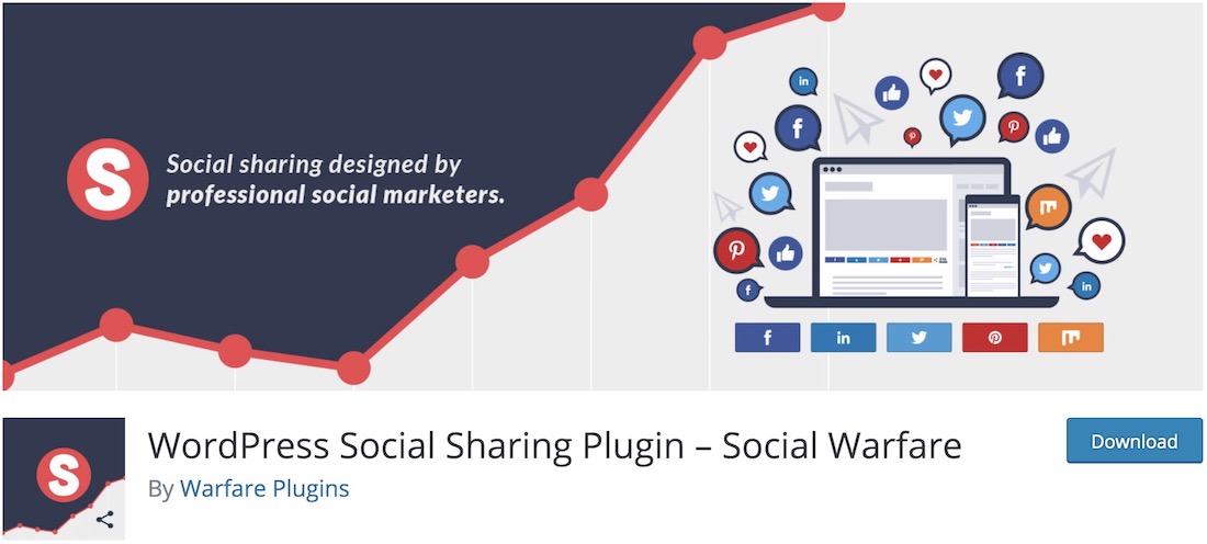 social warfare free social sharing widget