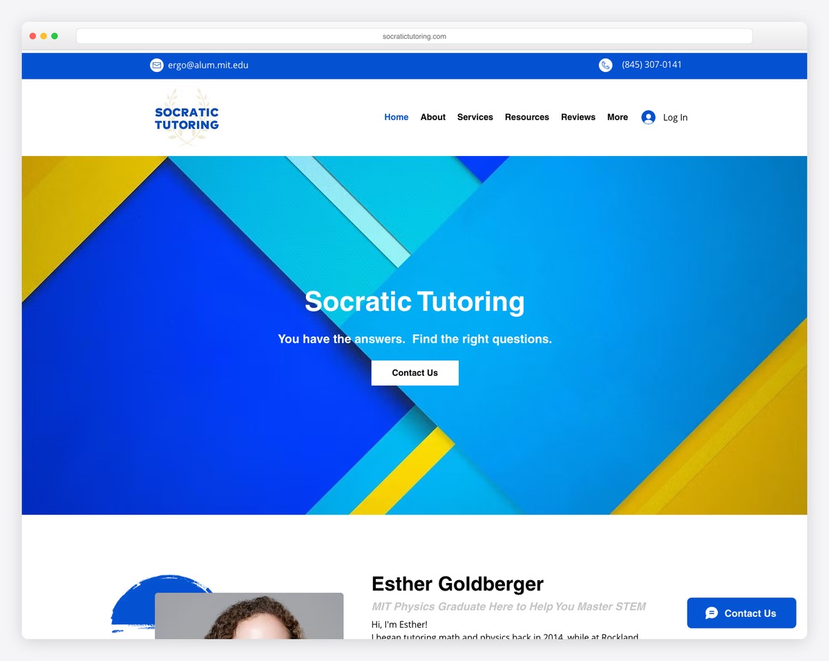 socratic tutoring website