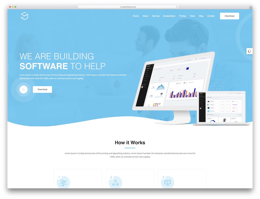 Software Development Company Website Template Free Download Printable Templates