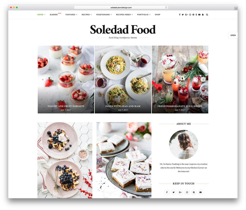 20 Best Food & Recipe Blog WordPress Themes 2026