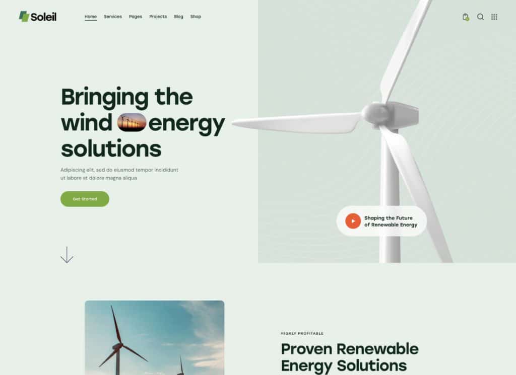 Soleil - Solar Panels & Renewable Energy Theme
