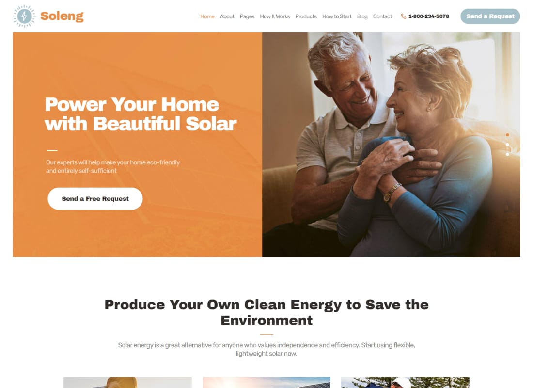 Soleng | A Solar Energy Company WordPress Theme

