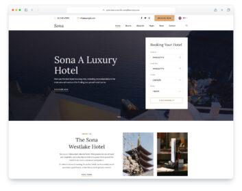 Sona website template