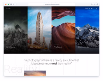 Sonar website template