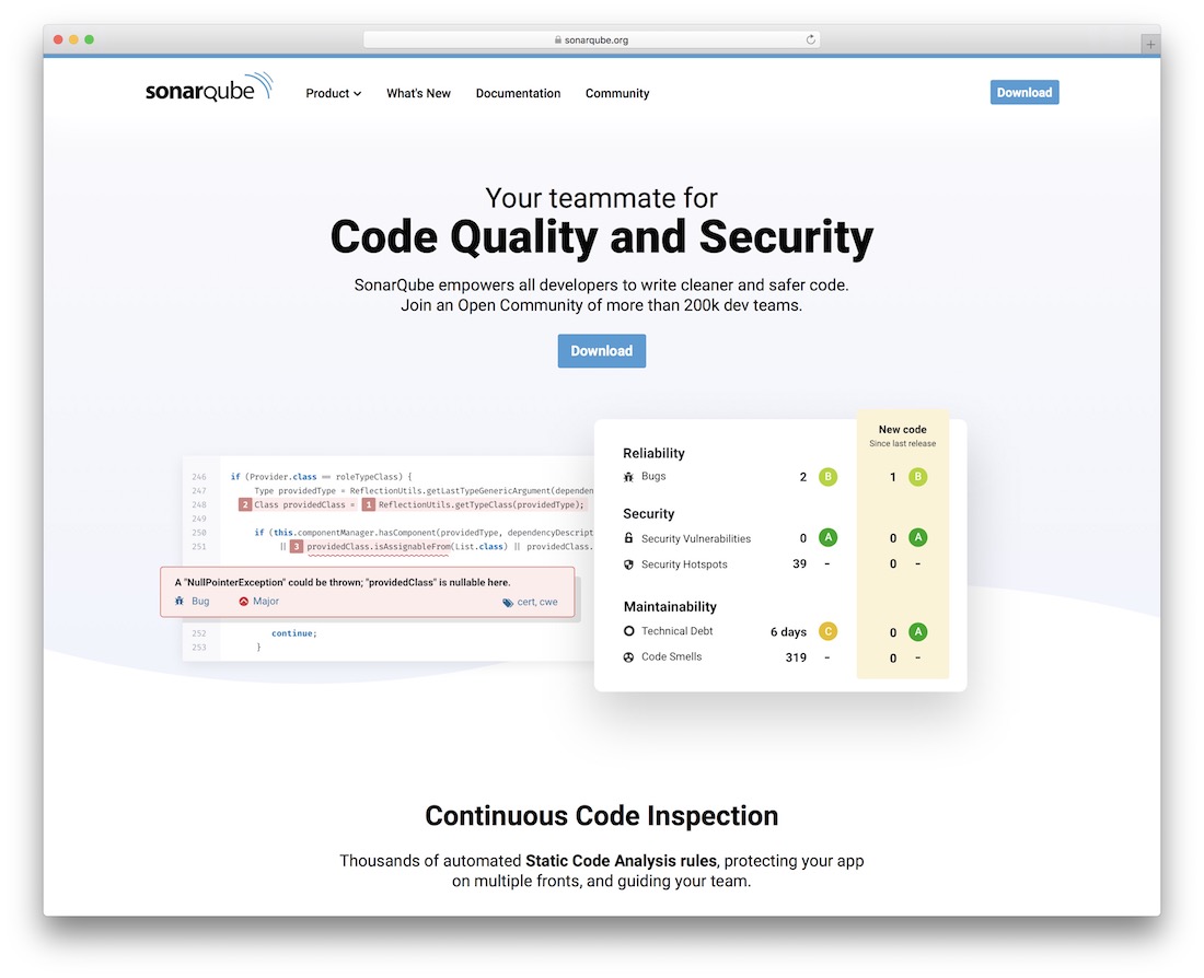 sonarqube code quality tool