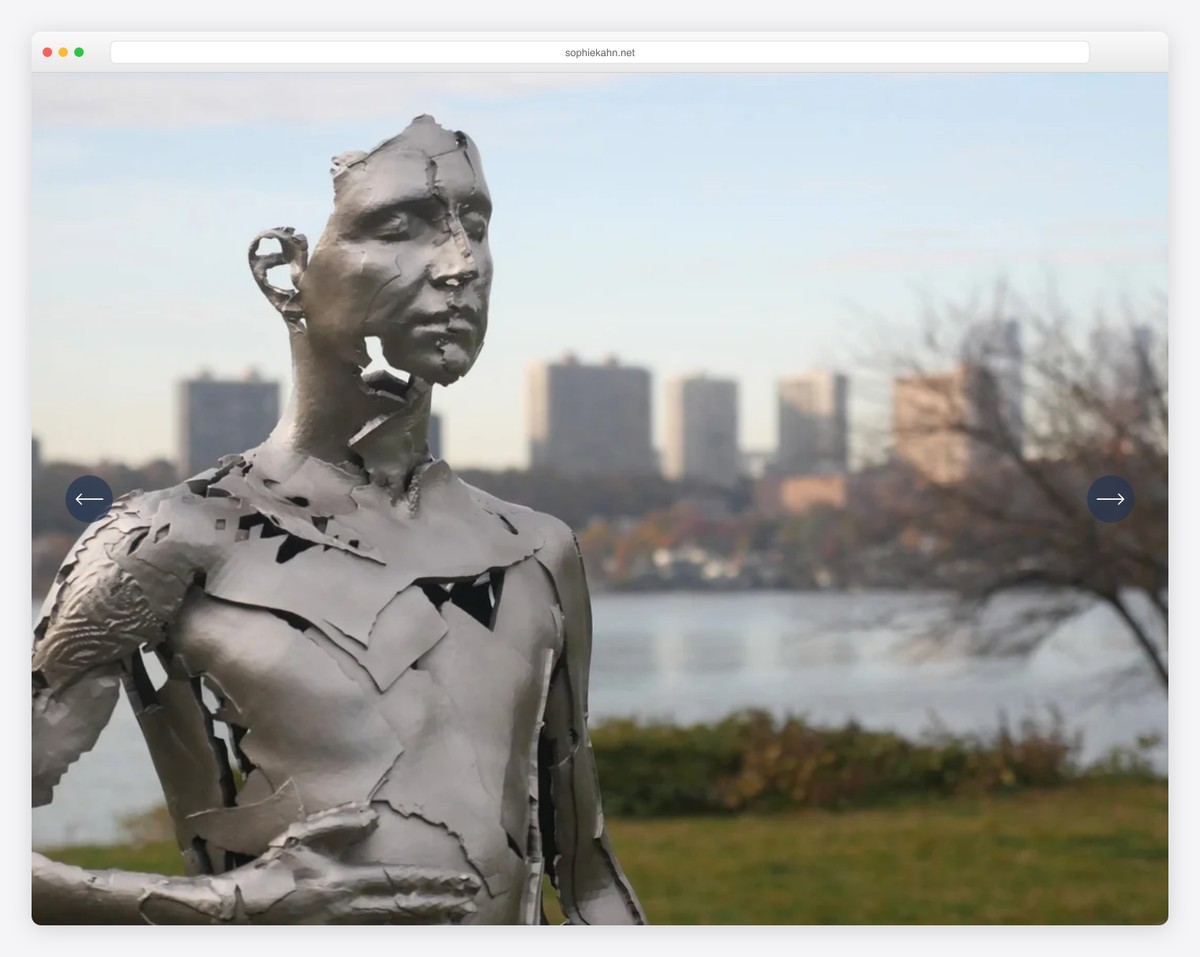 sophie kahn art portfolio website