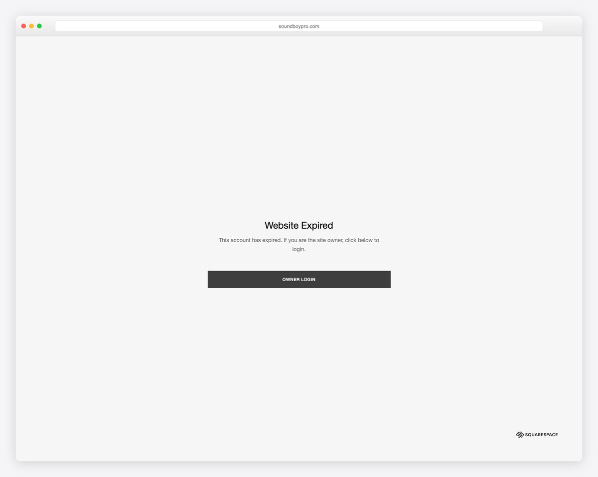 soundboy pro squarespace landing page example