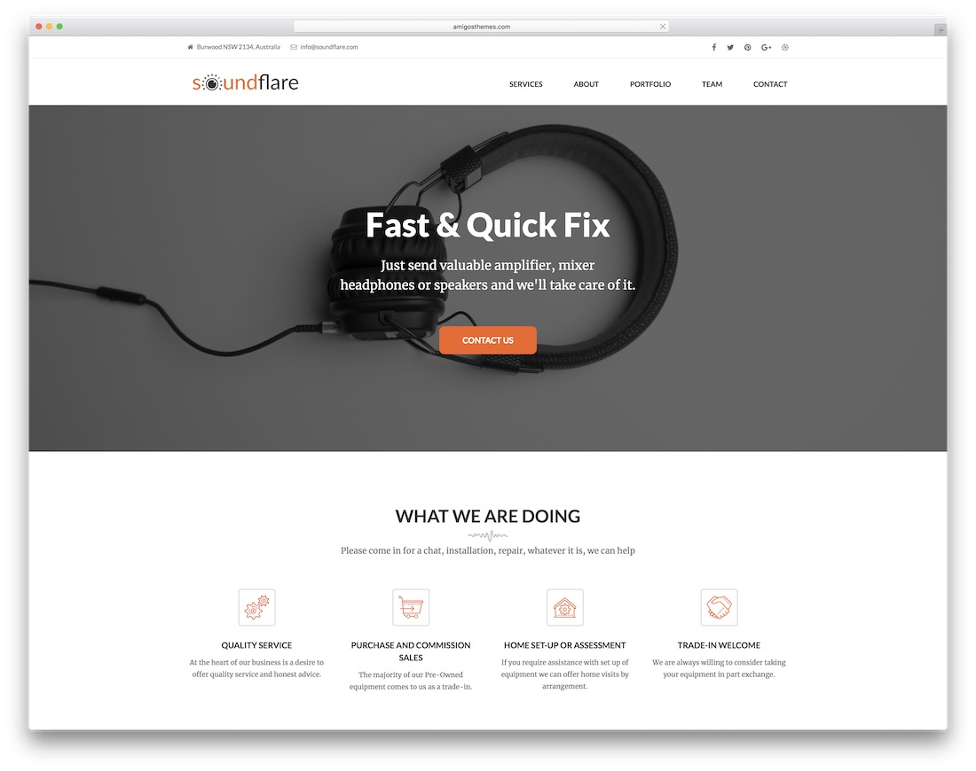soundflare bootstrap music template