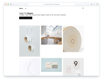 Space website template