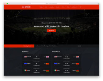 Specer website template