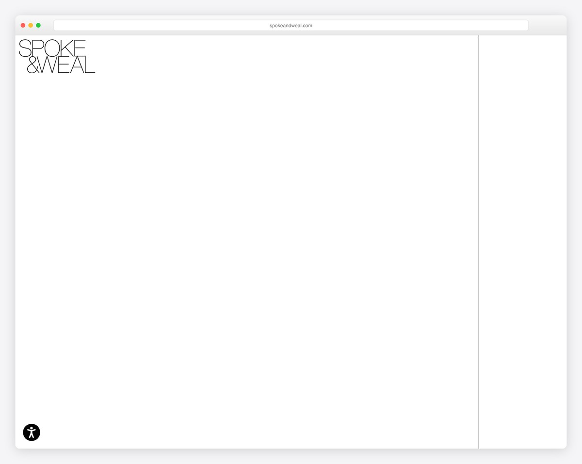 spoke & weal website example