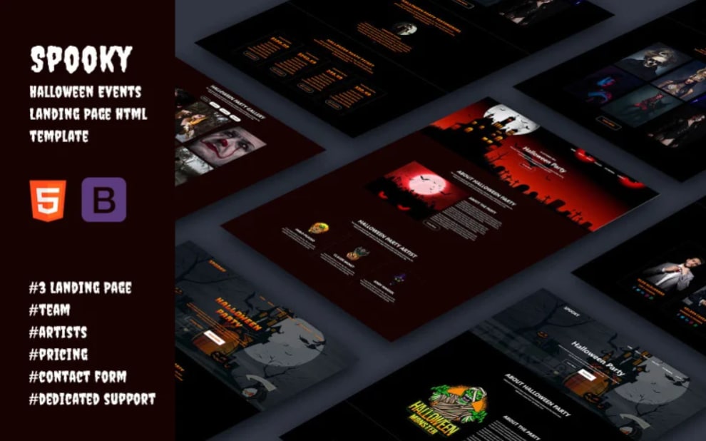 Treat Yourself With 10 Halloween Website Templates to Make This Night Spookier! 3