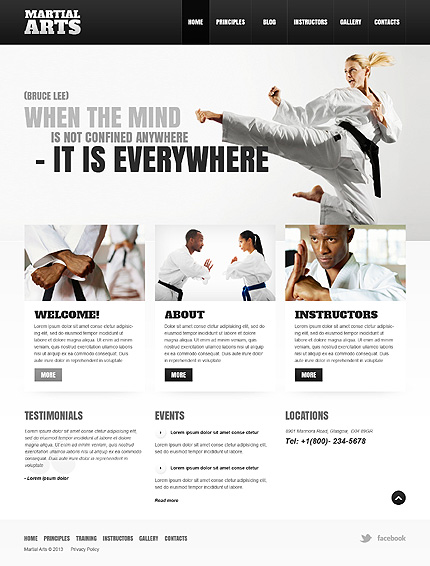 Martial Arts Tema WordPress