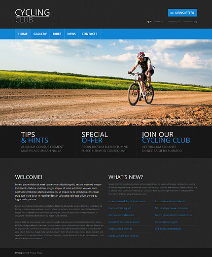 Ciclismo Tema WordPress