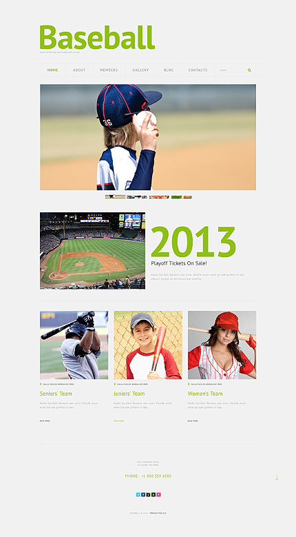 Baseball Tema WordPress