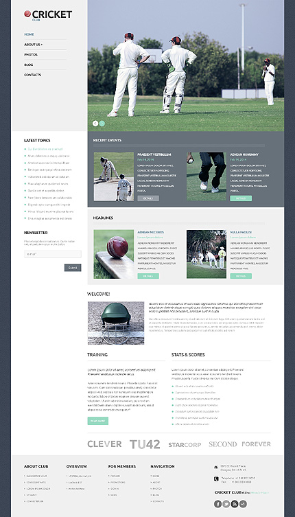 Cricket WordPress Theme