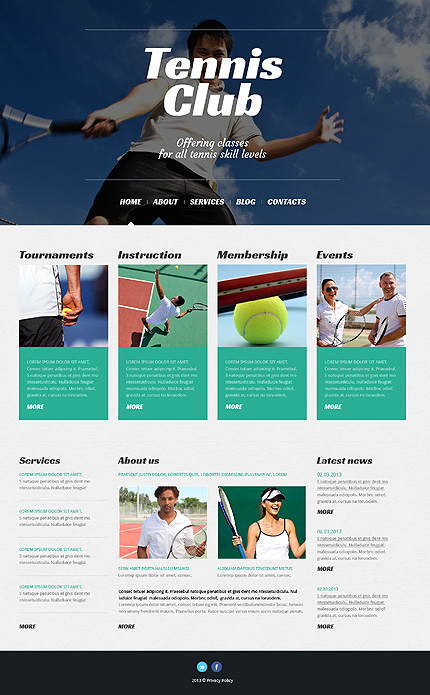 Tennis WordPress Theme