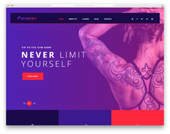Sportify website template
