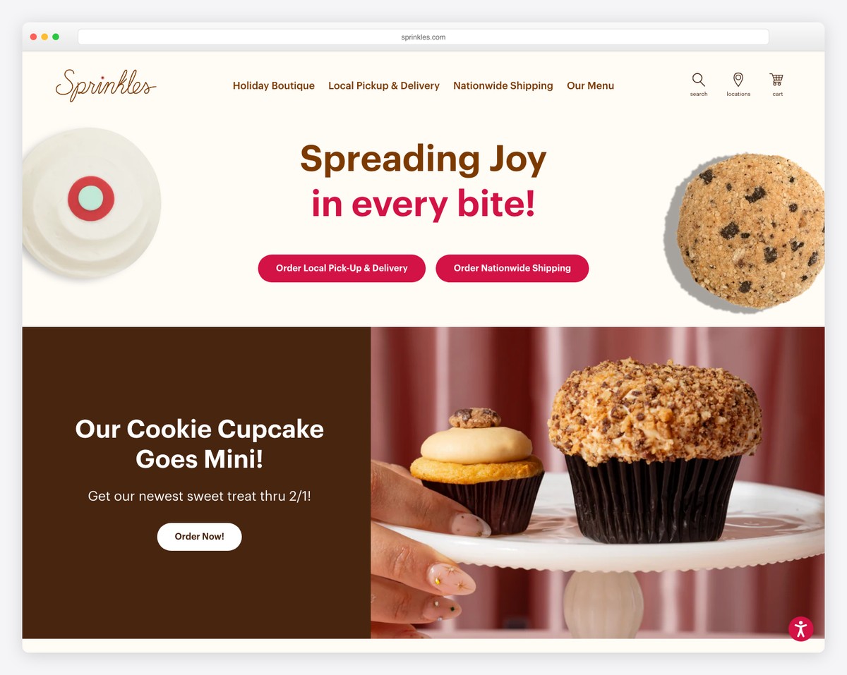 sprinkles website example