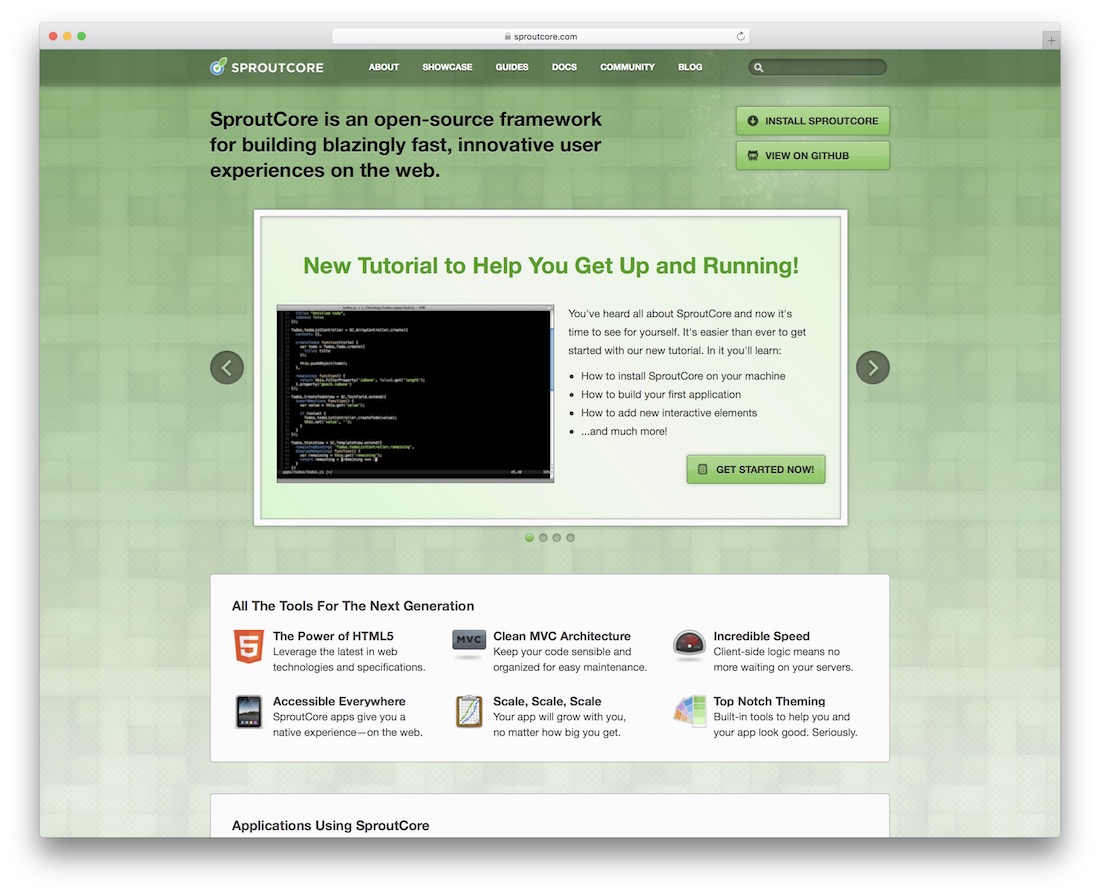 sproutcore open source html5 framework