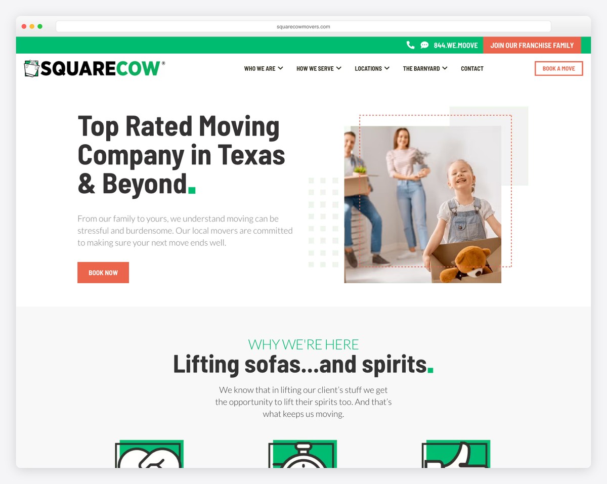 square cow movers website