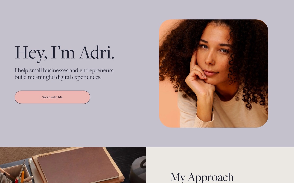Adri Squarespace template