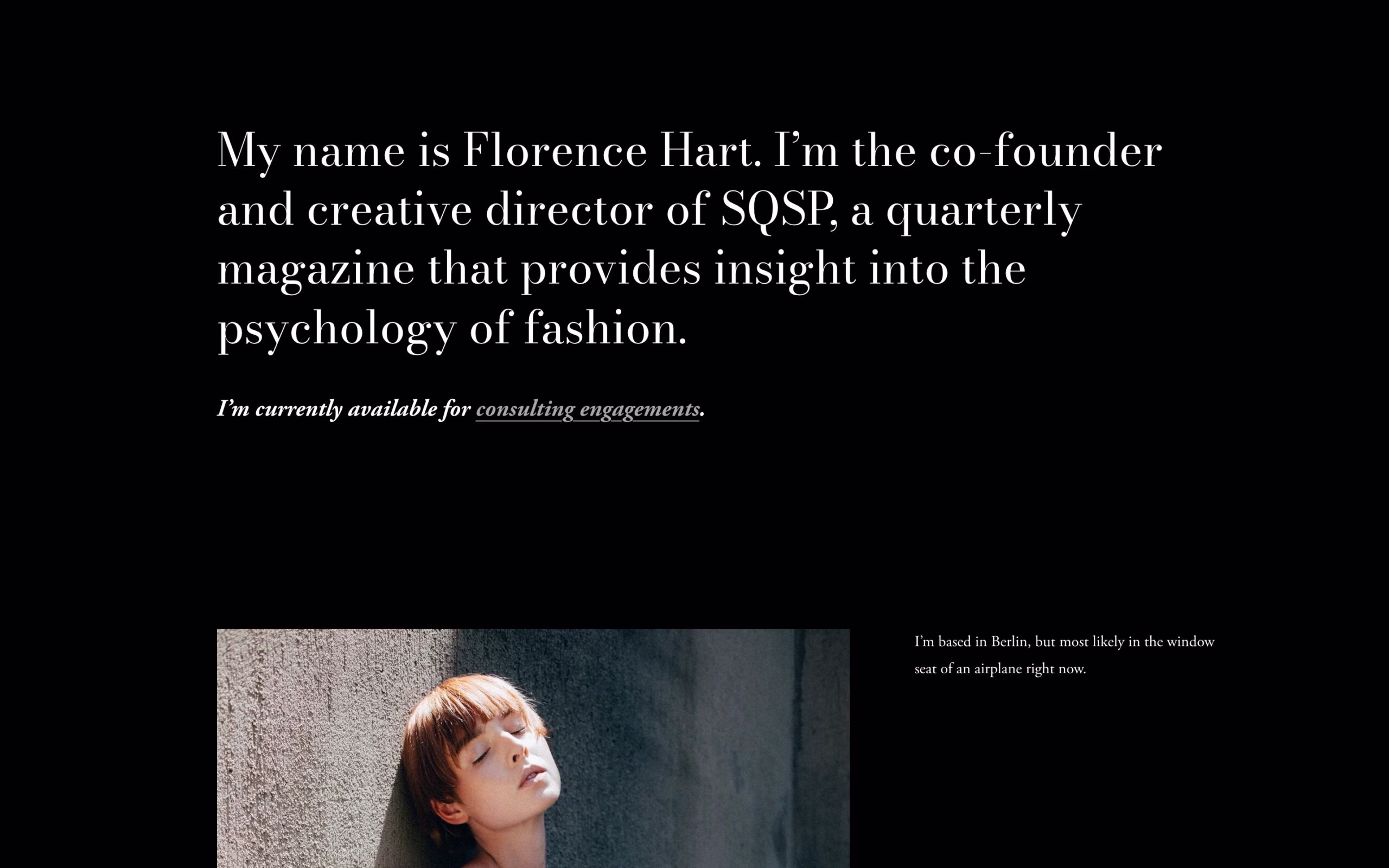 Hart website template for Squarespace