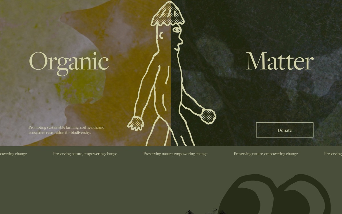 Organic Matter Squarespace template