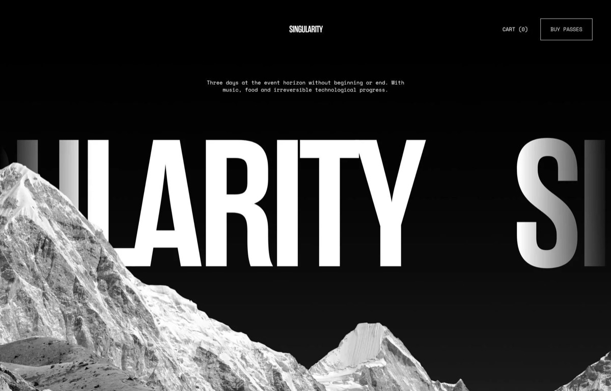 Singularity Squarespace template