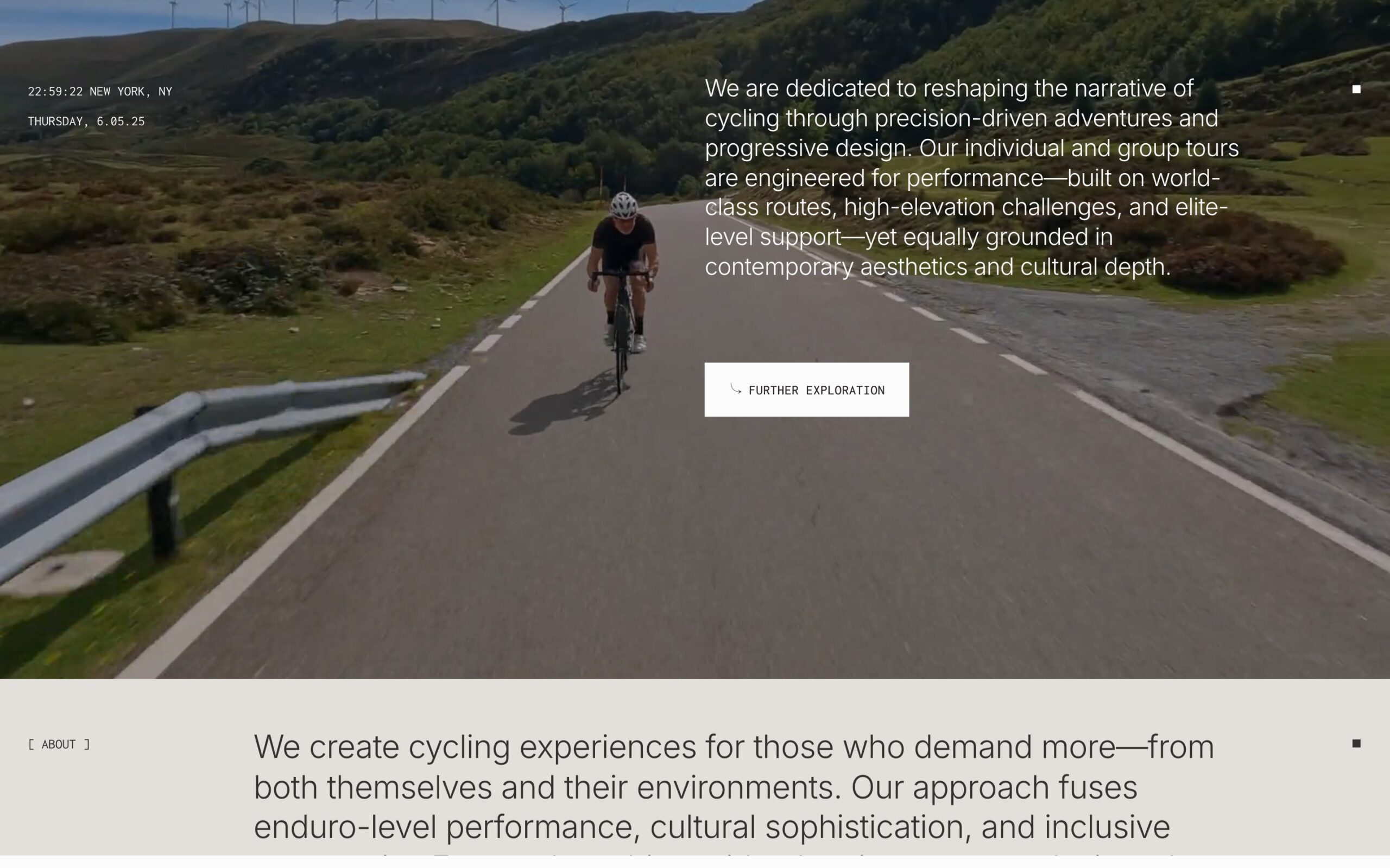 Strade website template for Squarespace