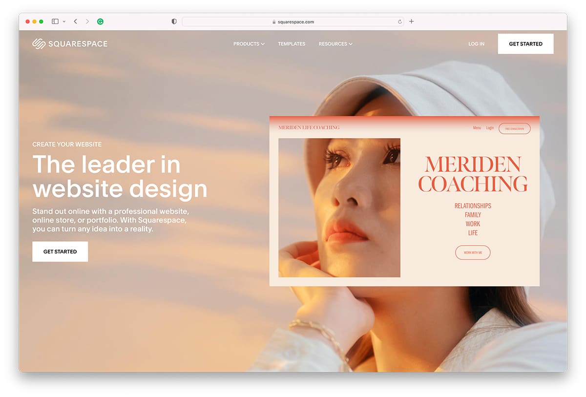Squarespace - beautiful website builder with clean interface