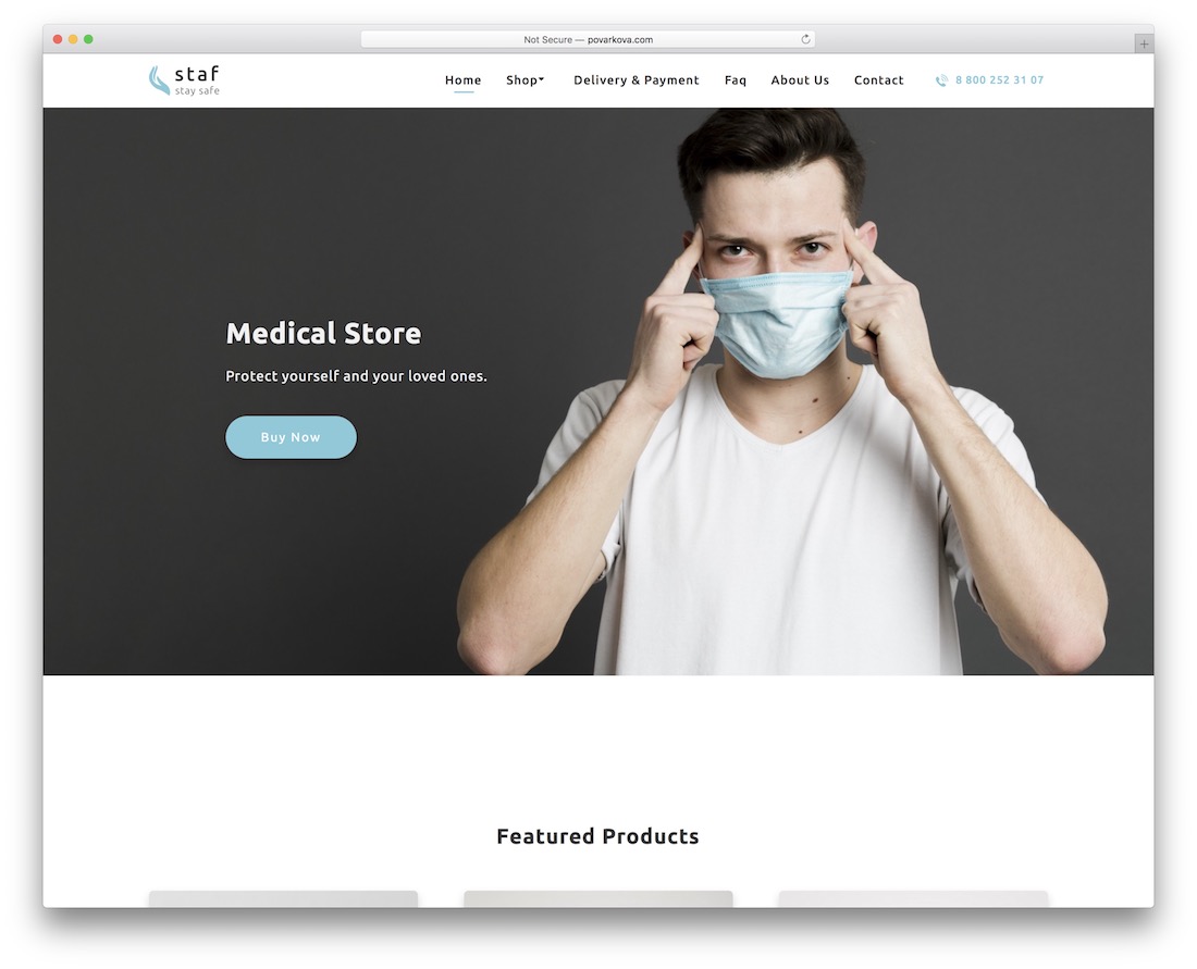 staf ecommerce adobe muse template