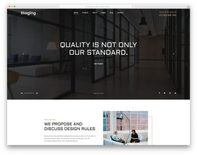 Staging Free Template