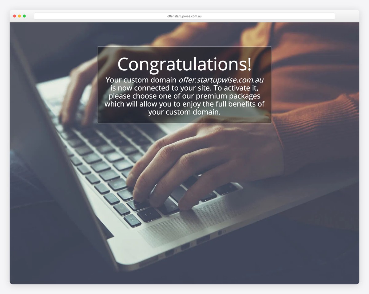 start up wise site123 website