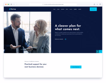 StartupBusiness website template