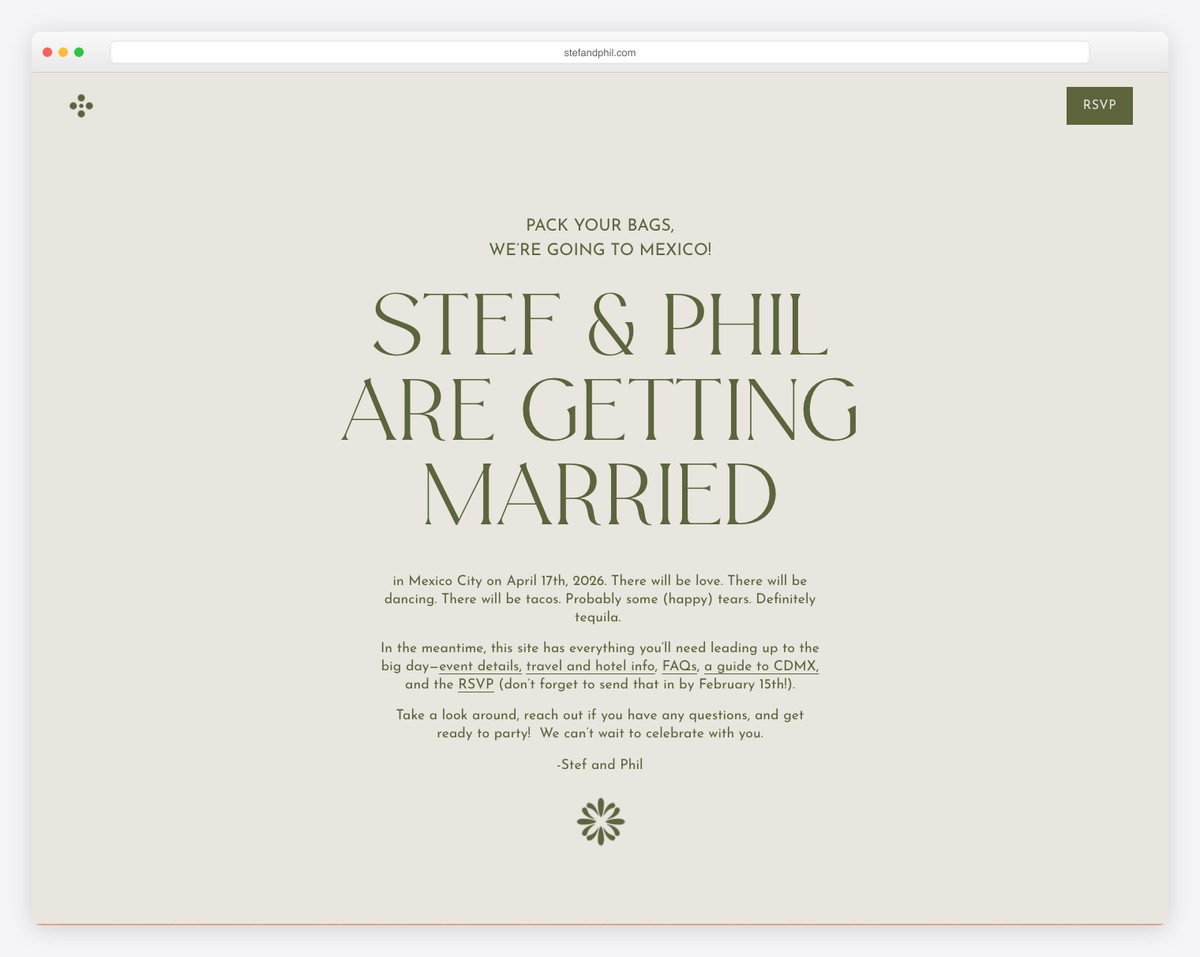 stef phil mexico city wedding squarespace website example
