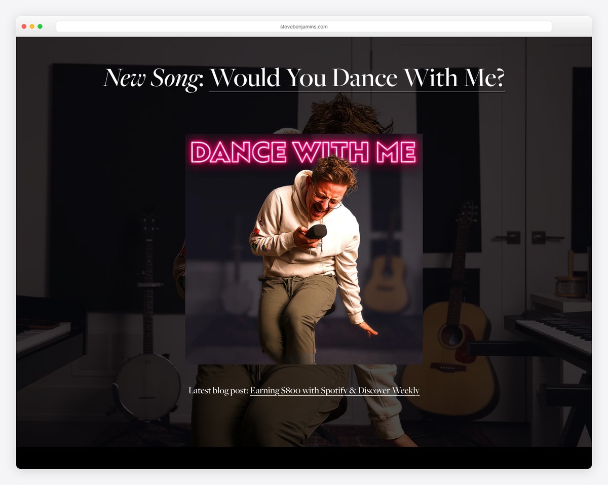 steve benjamins simple website example