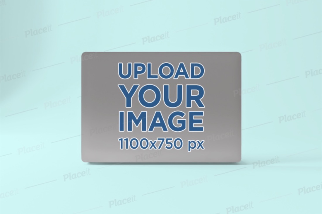 sticker mockup featuring an open macbook pro