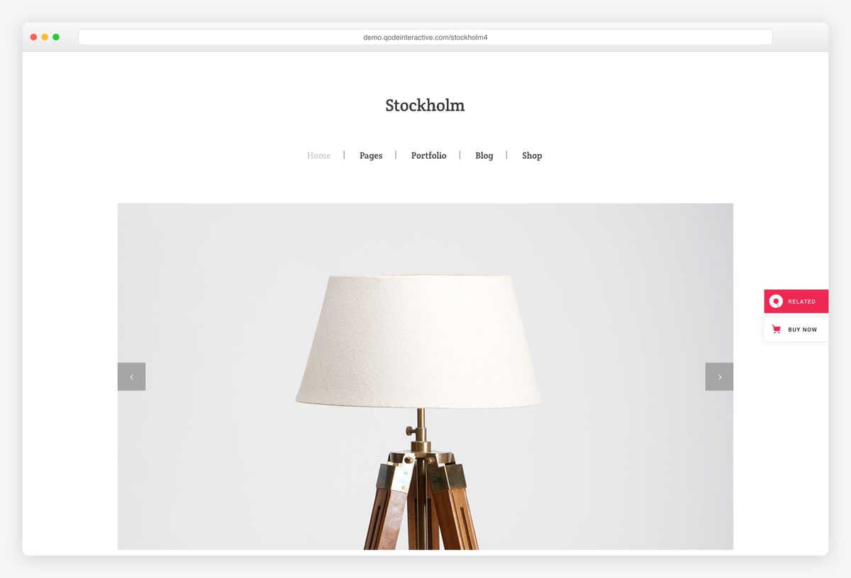 Stockholm Scandinavian minimal WordPress theme