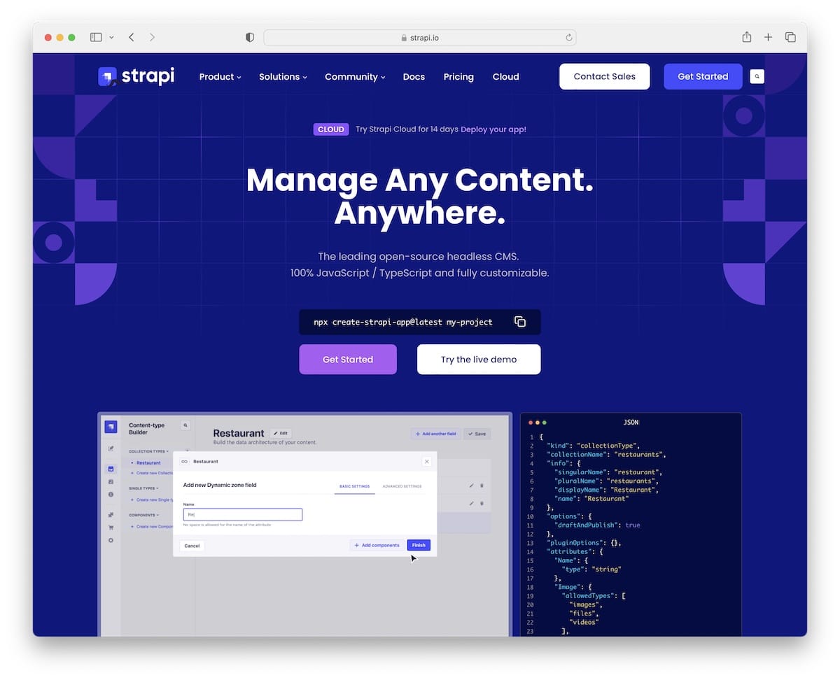 strapi headless cms